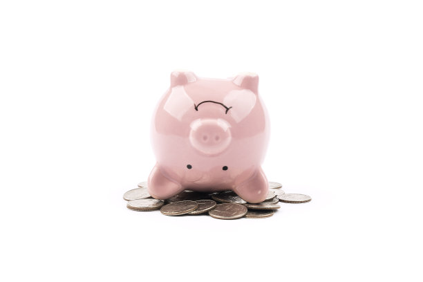 储蓄罐孤立在白色背景上图片下载