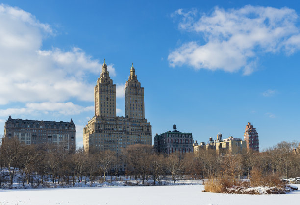 纽约中央公园的冬天图片下载