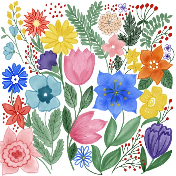 水彩背景颜色鲜艳图片下载