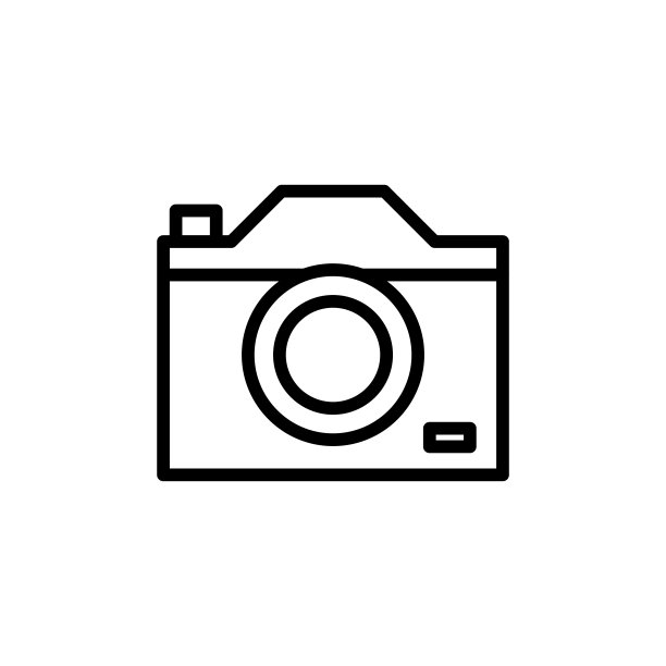 简单的相机线图标。图片下载