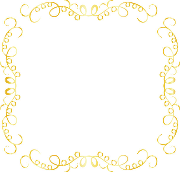 金方仿古图案框架图片下载