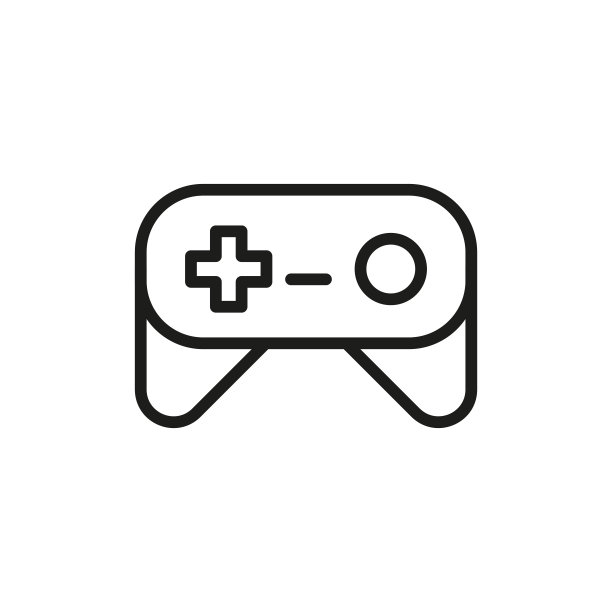 简单的手柄线条图标。图片下载