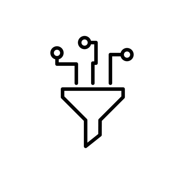 简单的漏斗线图标。图片下载