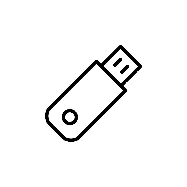简约U盘线条图标图片下载