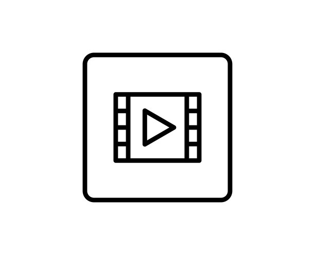 电影线条图标图片下载