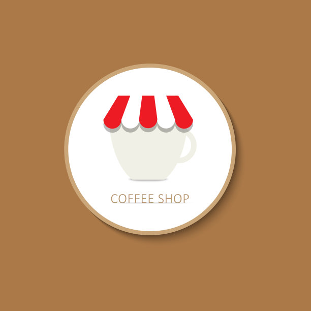 咖啡店的咖啡杯图标图片下载