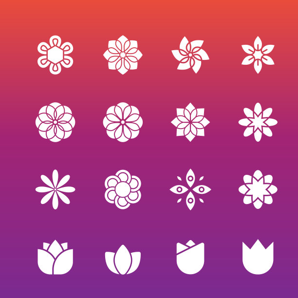 花线矢量图标图片下载