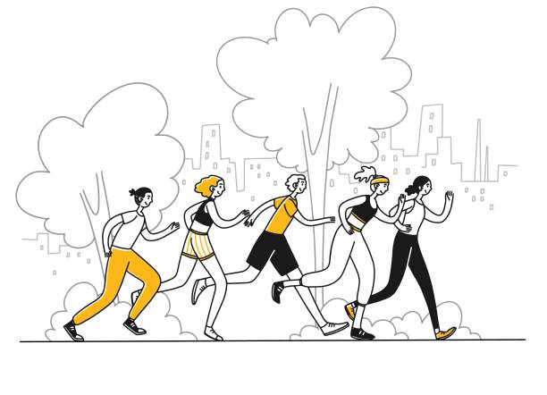 运动员跑马拉松图片下载