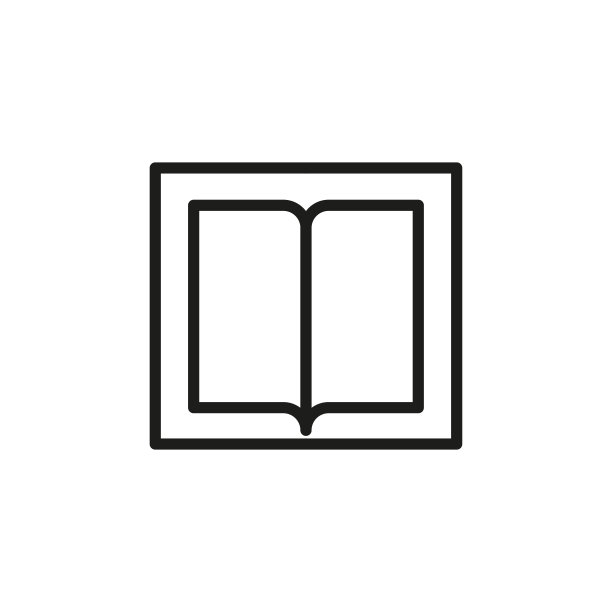 简单的书行图标。图片下载