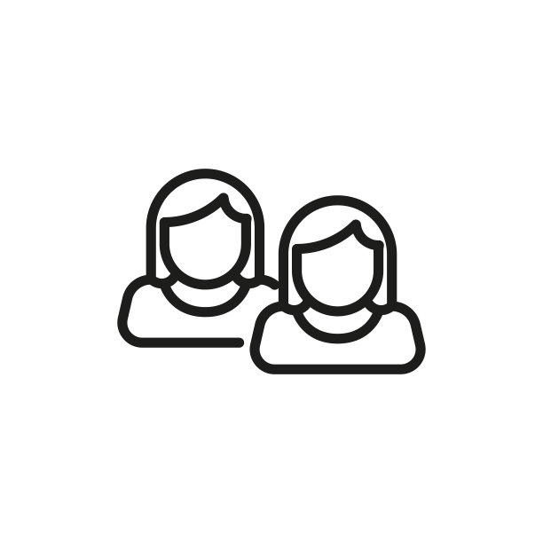 简单的团队线图标。图片下载