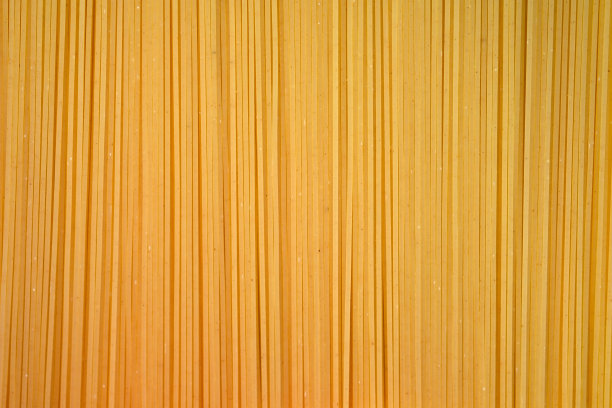 细意大利面特写俯视图。图片下载