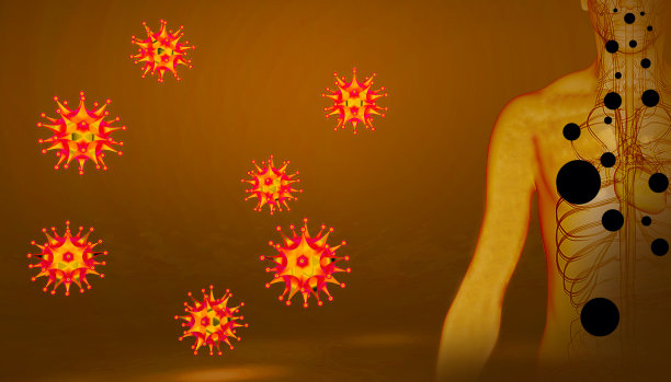 如何通过人体接触通过吸入灰尘来预防细菌的正确方法——插画艺术图片下载