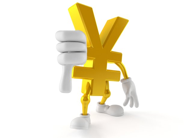 日圆角色与拇指向下的手势图片下载