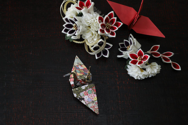日本装饰发夹上漆板。图片下载