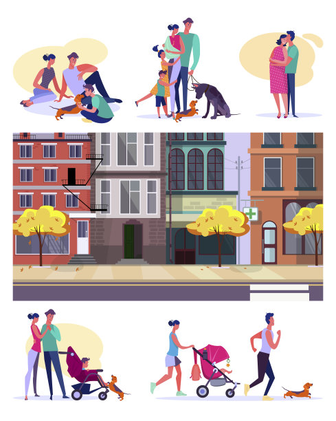 家庭休闲套装图片下载