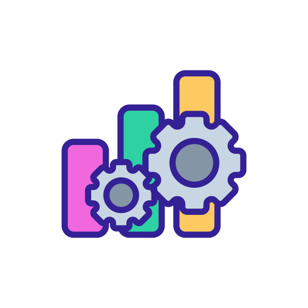 设置图形图标向量。孤立轮廓符号插图图片下载