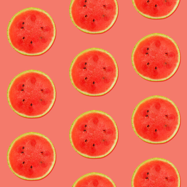 西瓜上无缝的粉红色图案图片下载