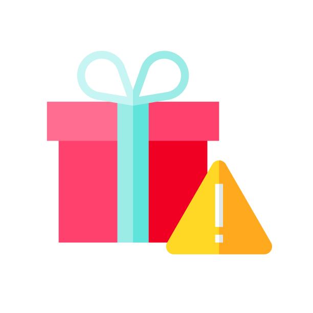 礼品盒矢量插图，平面风格图标图片下载