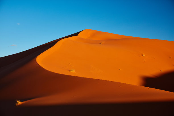 撒哈拉沙漠的沙丘，Merzouga，摩洛哥图片下载
