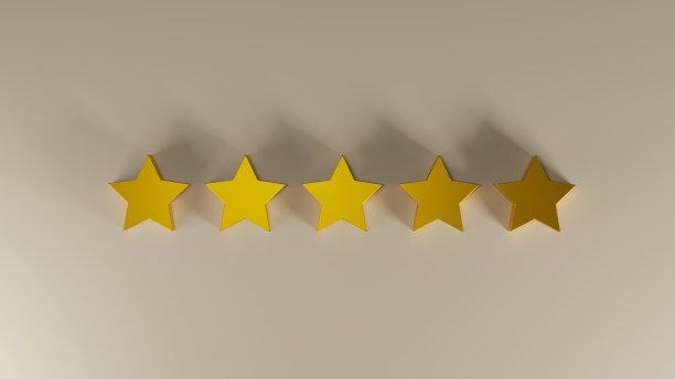 顾客满意度五星，3d效果图图片下载