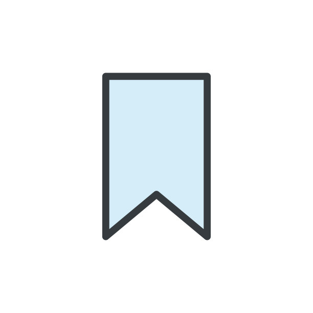 书签图标矢量符号设计模板图片下载