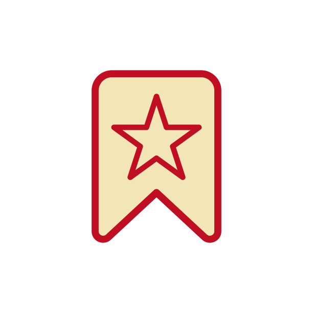 书签图标矢量符号设计模板图片下载