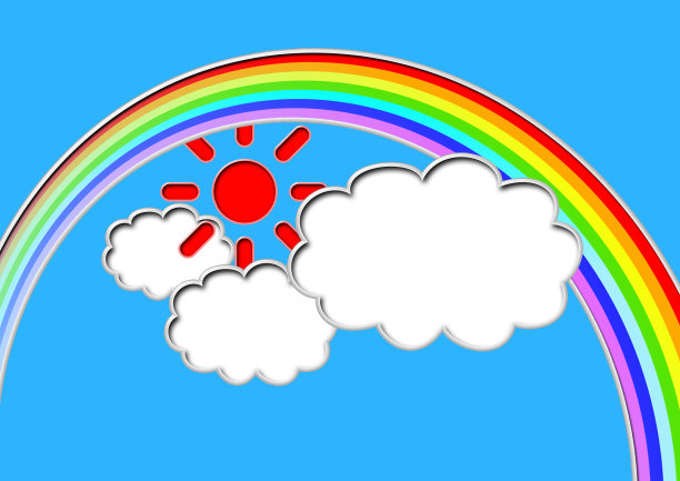 抽象的天空图案多彩的可爱的设计图片下载