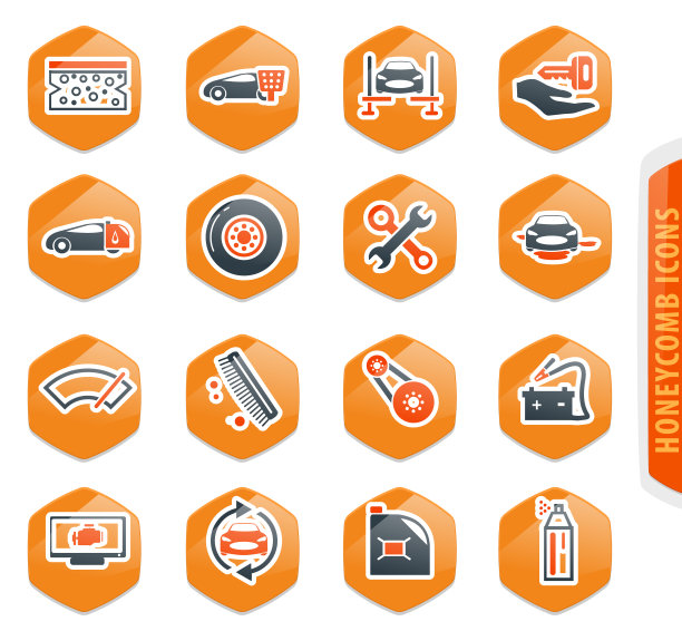 汽车商店图标集图片下载