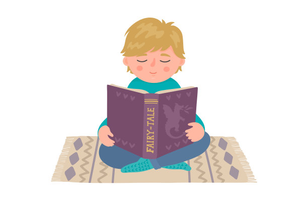 男孩读的书图片下载