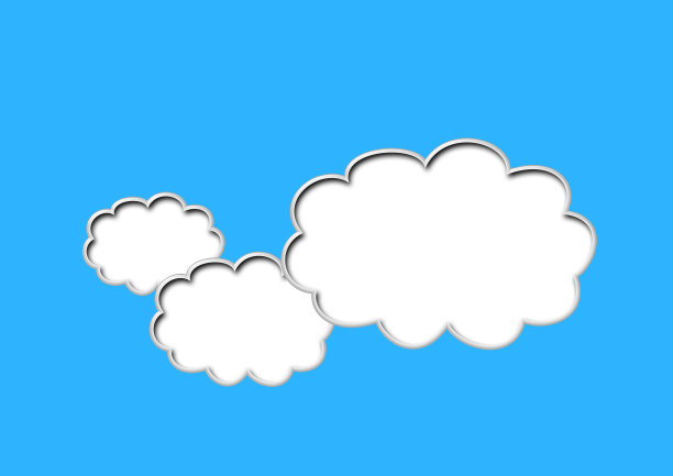 抽象的云朵漂浮在蓝天上图片下载