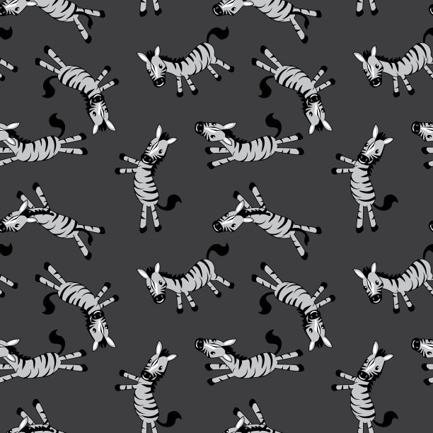 无缝斑马图案的印花布上的婴儿衣服图片下载