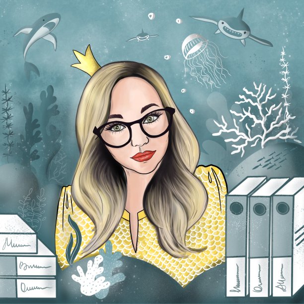 女经理，女秘书像女巫，金鱼一样满足自己的欲望。工作时如鱼得水。
女孩，大海里的金鱼坐在办公桌前。领导工作理念图片下载