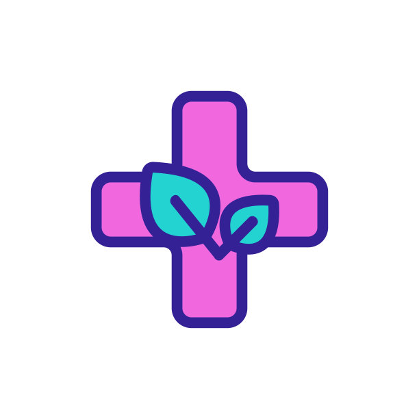 草药治疗图标向量。孤立轮廓符号插图图片下载