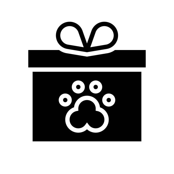 礼品盒矢量插图，固体风格图标图片下载