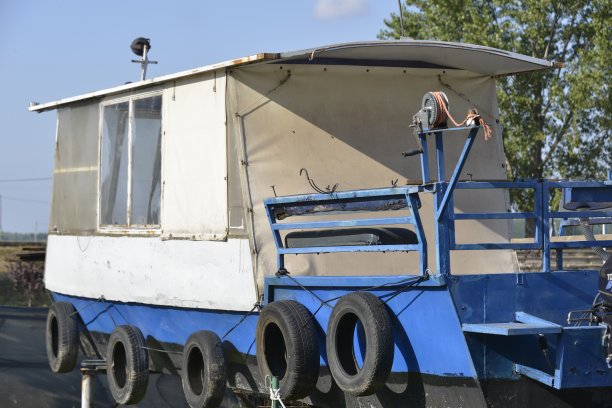 旧渔船的细节图片下载