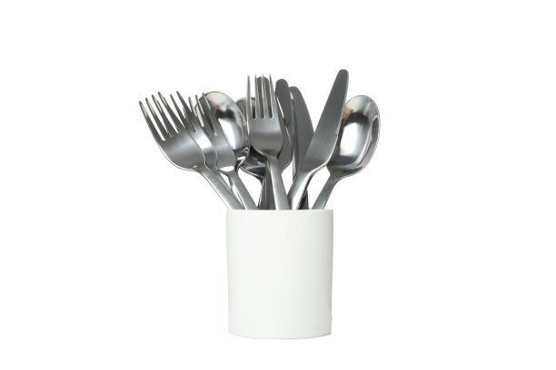 餐具孤立在白色背景上。厨房,服务图片下载