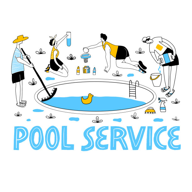 池维护。快乐的商人图片下载