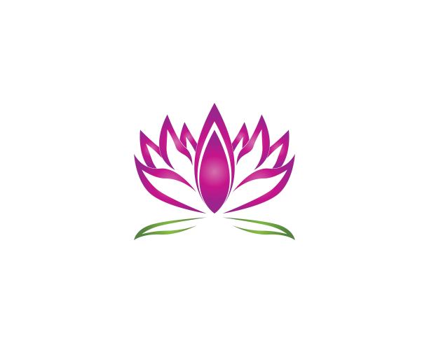 荷花图标和符号矢量插图图片下载