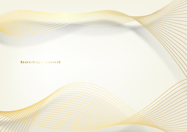 抽象的金色光线背景。向量图片下载