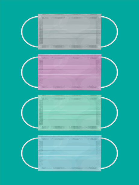 口罩矢量图素材ID：350409516