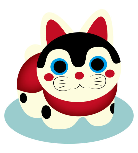 可爱的Shiba Inu-san插图向量图片下载