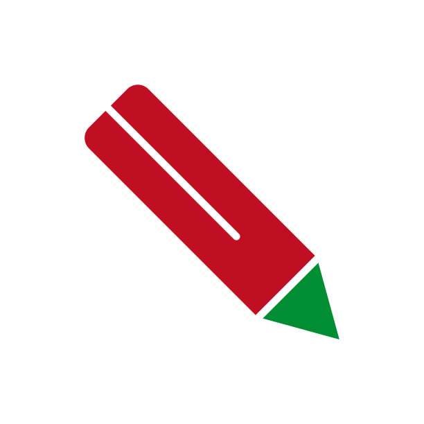 铅笔，钢笔图标矢量设计模板图片下载