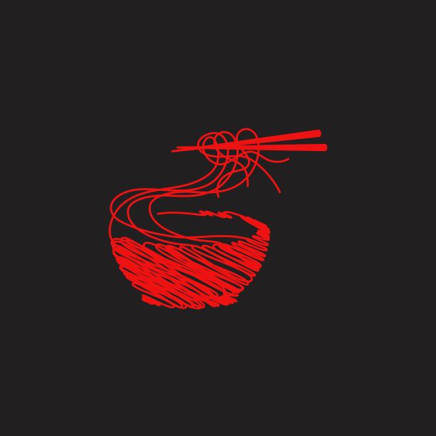 面条食物标志符号插图图片下载