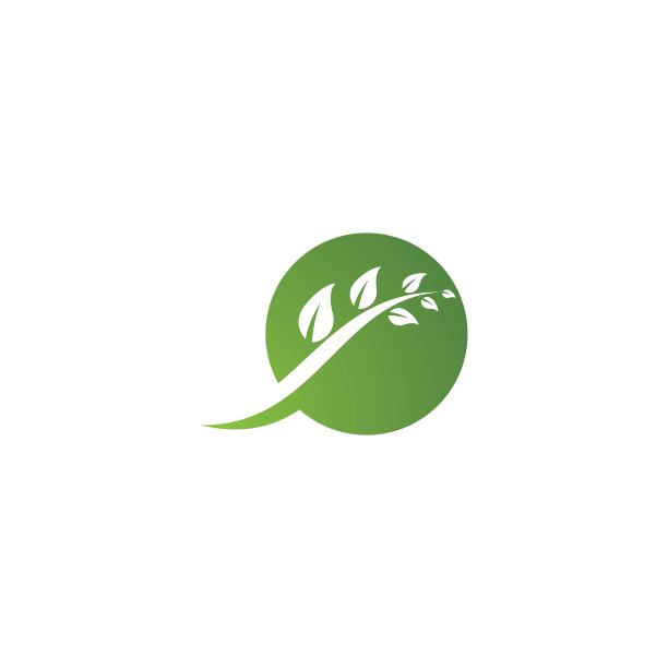 树叶矢量标志设计图片下载