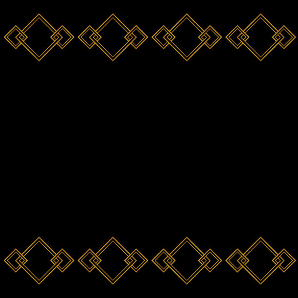 金色图案，高分辨率和清晰度的方形格式。图片下载