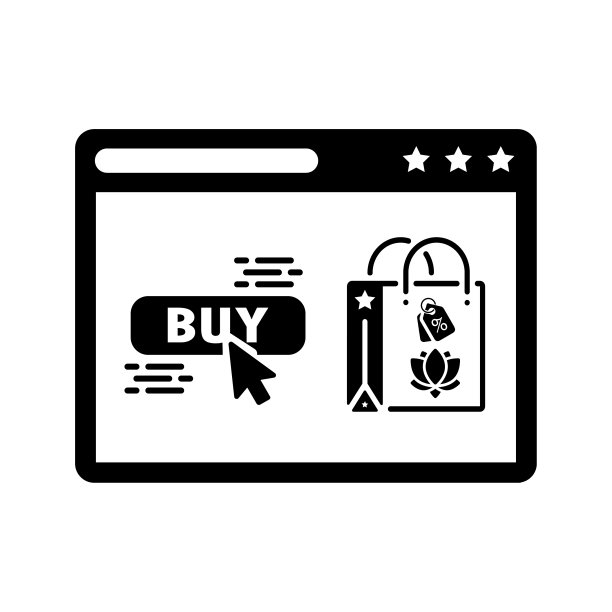 在线购买，互联网购物图标标志图片下载