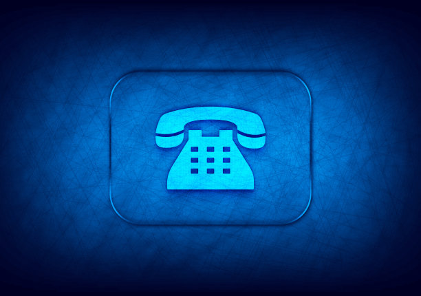 电话图标抽象数字设计蓝色背景图片下载
