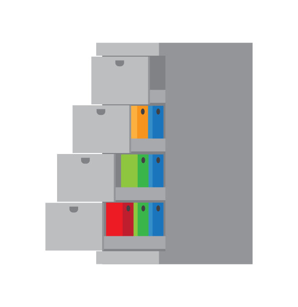 灰色容器模板颜色矢量插图图片下载