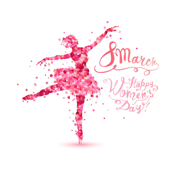 3月8日。幸福的女人的一天图片下载