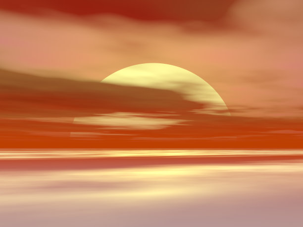 日落时的天空景色图片下载